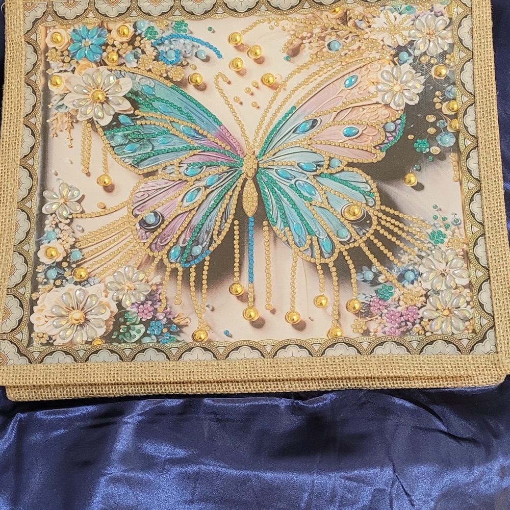 Embellished Butterfly Tote Bag